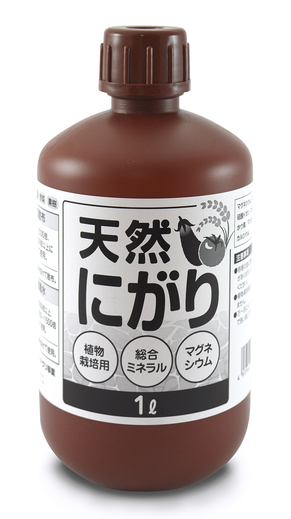 真植生体水 50ml ミネラル】腐植入り天然にがり | 商品紹介 | タキイ農業資材オンライン